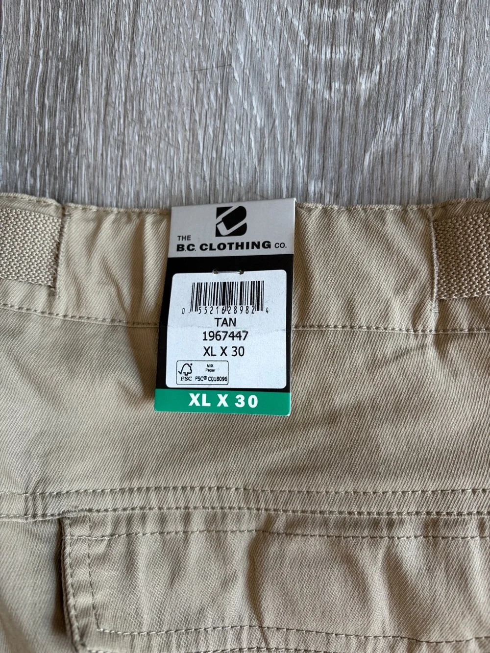 NWT BC Clothing Co. Men's Convertible Cargo Pants
